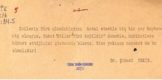 Şinasi Tekin’in ‘Eti Türkleri Meselesi’ Makalesi